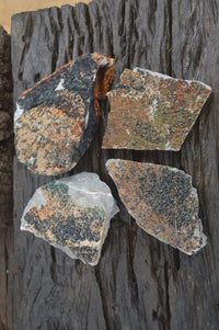 Natural Libethenite Crystals On Dolomite Matrix Specimens x 4 From Shituru, Congo