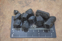 Natural Alluvial Schorl Black Tourmaline Crystals x 1 Kg Lot From Zimbabwe