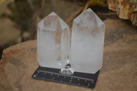 Polished Clear Quartz Crystals x 4 From Madagascar