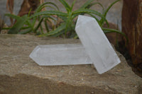 Polished Clear Quartz Crystals x 4 From Madagascar