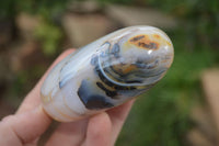 Polished Dendritic Agate Standing Free Forms x 6 From Madagascar