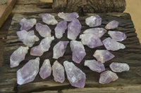 Natural Jacaranda Amethyst Crystals x 35 From Zambia