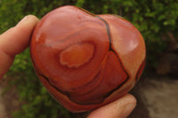 Polished Polychrome Jasper Hearts x 5 From Madagascar