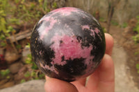 Polished Rhodonite Spheres x 4 From Madagascar