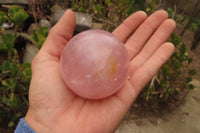 Polished Star Rose Quartz Spheres x 3 From Madagascar