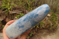 Polished Blue Spinel Quartz Standing Free Form x 1 From Madagascar