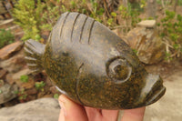 Polished Soapstone Fish Carvings x 6 From Zimbabwe