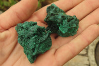 Natural Silky Malachite Specimens x 35 From Kasompe, Congo