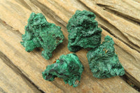 Natural Silky Malachite Specimens x 35 From Kasompe, Congo