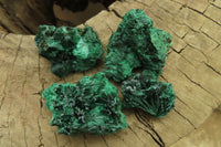 Natural Silky Malachite Specimens x 35 From Kasompe, Congo