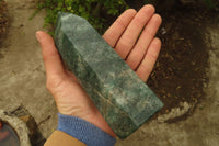 Polished Fuchsite Quartz Prism x 1 From Madagascar