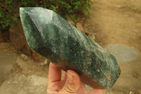 Polished Fuchsite Quartz Prism x 1 From Madagascar