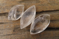 Polished Clear Quartz "Angel Tears" Pendant Pieces x 20 From Madagascar