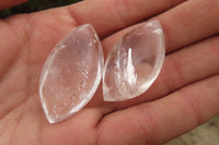 Polished Clear Quartz "Angel Tears" Pendant Pieces x 20 From Madagascar