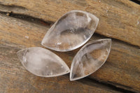 Polished Clear Quartz "Angel Tears" Pendant Pieces x 20 From Madagascar