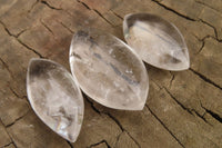 Polished Clear Quartz "Angel Tears" Pendant Pieces x 20 From Madagascar