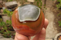 Polished Polychrome Jasper Spheres x 3 From Madagascar