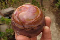 Polished Polychrome Jasper Spheres x 3 From Madagascar