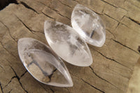 Polished Clear Quartz "Angel Tears" Pendant Pieces x 20 From Madagascar