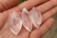 Polished Clear Quartz "Angel Tears" Pendant Pieces x 20 From Madagascar