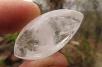 Polished Clear Quartz "Angel Tears" Pendant Pieces x 20 From Madagascar