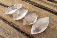 Polished Clear Quartz "Angel Tears" Pendant Pieces x 20 From Madagascar