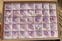 Natural Jacaranda Amethyst Single Crystals x 35 From Zambia