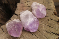 Natural Jacaranda Amethyst Single Crystals x 35 From Zambia