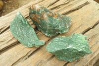 Natural Green Jade Specimens x 12 From Swaziland