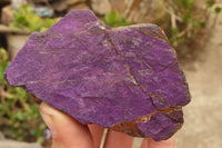 Natural Metallic Purpurite Cobbed Specimens x 6 From Erongo, Namibia