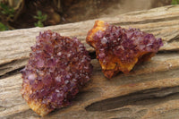 Natural Amethyst Clusters x 12 From Kwaggafontein, South Africa