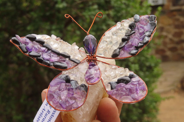 Polished Large Gemstone Butterfly - sold per piece From South Africa