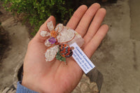 Hand Made Gemstone Bee With Flower - sold per piece From South Africa