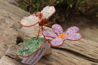 Hand Made Gemstone Bee With Flower - sold per piece From South Africa