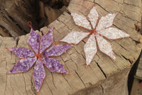 Hand Made Gemstone Snowflake - sold per piece From South Africa