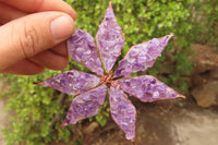 Hand Made Gemstone Snowflake - sold per piece From South Africa