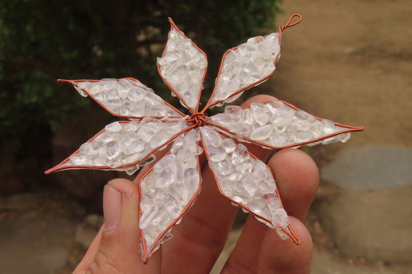 Hand Made Gemstone Snowflake - sold per piece From South Africa