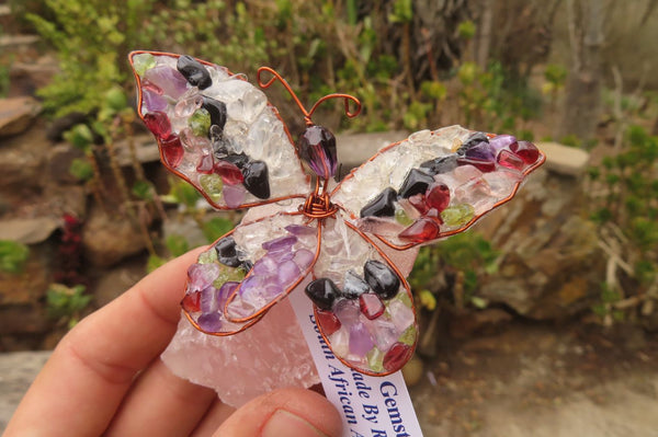 Polished Medium Gemstone Butterfly - sold per piece From South Africa