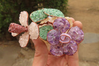 Polished Gemstone Double Rose - sold per piece From South Africa