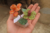 Hand Made Gemstone Double Rose - sold per piece From South Africa