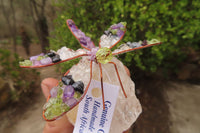 Hand Made Small Gemstone Dragonfly - sold per piece From South Africa