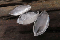 Polished Clear Quartz "Angel Tears" Pendant Pieces x 20 From Madagascar