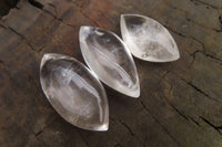 Polished Clear Quartz "Angel Tears" Pendant Pieces x 20 From Madagascar