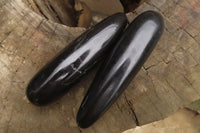 Polished Black Basalt Massage Wands x 12 From Madagascar