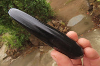 Polished Black Basalt Massage Wands x 12 From Madagascar