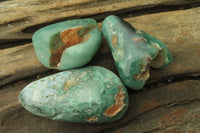 Polished Emerald Mtorolite Galet-Palm Stones x 12 From Mutorashanga, Zimbabwe