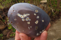 Polished Banded Agate Standing Free Forms x 4 From Madagascar