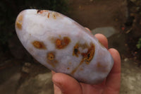 Polished Banded Agate Standing Free Forms x 4 From Madagascar