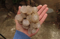 Natural Smokey Quartz Clusters x 2 From Luena, Congo