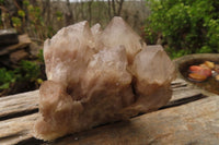 Natural Smokey Quartz Clusters x 2 From Luena, Congo